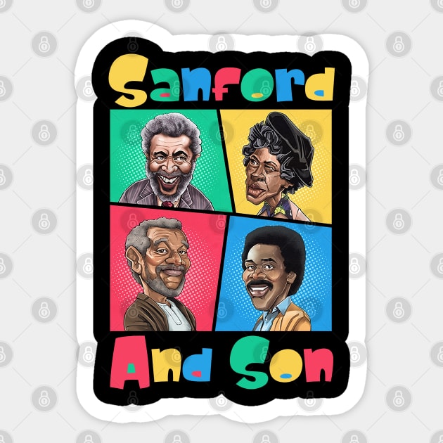 Sanford and Son fresh design Sticker by Tigaduaart